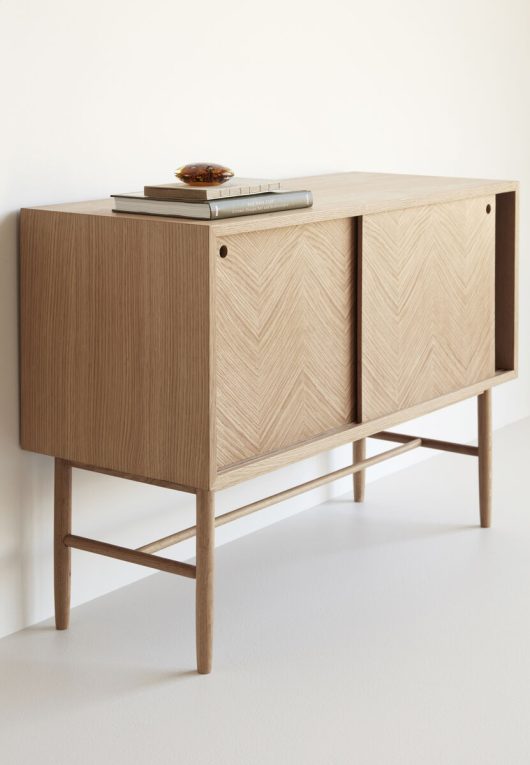 Hübsch sideboard, herringbone pattern