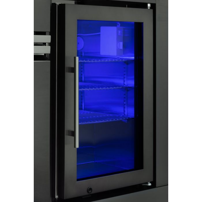 Mustang Gas Grill Black Diamond 6+2 summer kitchen with refrigerator, custom product
