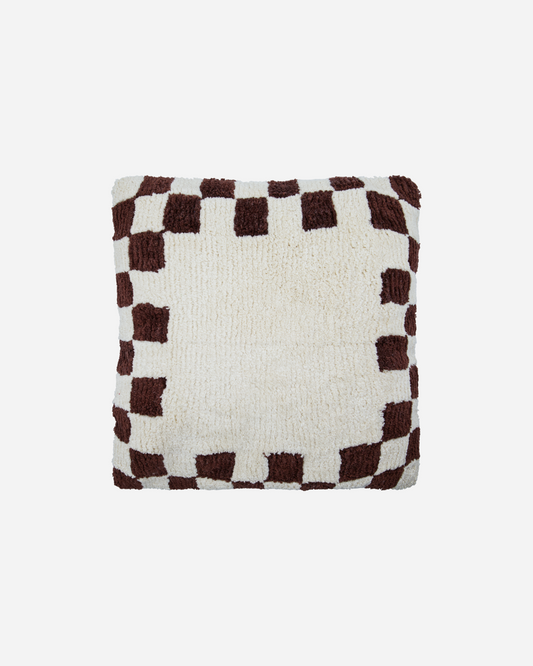 House Doctor tyynynpällinen HD Chess, ruskea, luonnonvalkoinen