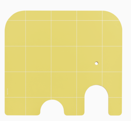 Muurla Elephants cutting/serving board, yellow, 36x32cm, custom product