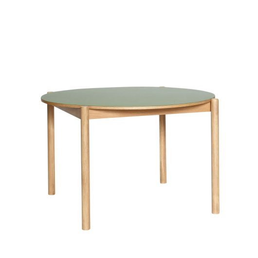 Hübsch table Oblique, diameter 115cm, green