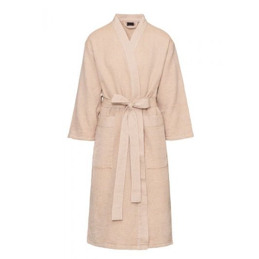 Rento kylpytakki kenno, L/XL beige-valkoinen