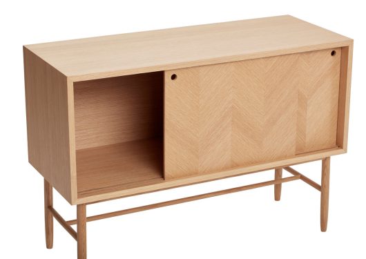 Hübsch sideboard, herringbone pattern
