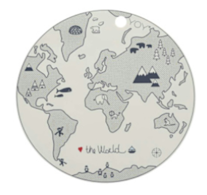 OYOY Living Design Mini, World dinner plate, custom product